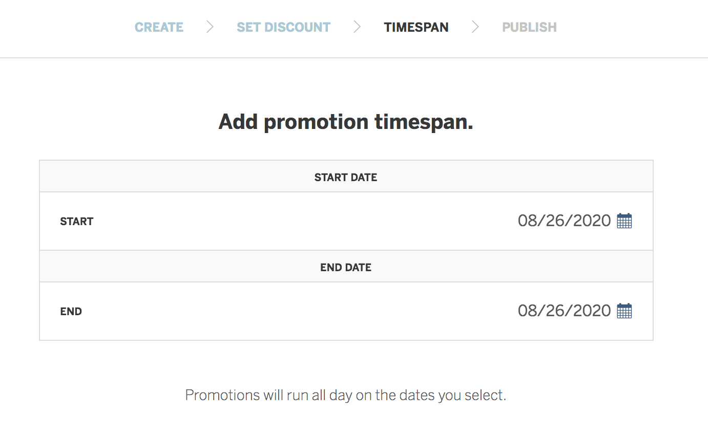 StyleSeat Promotion - Timespan