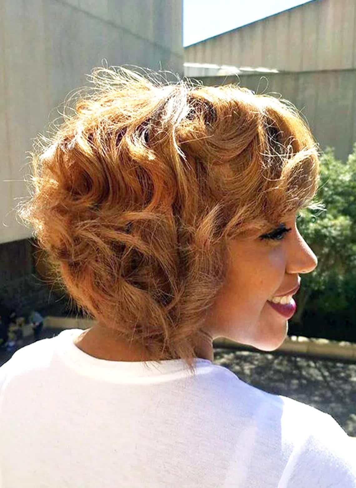 Double Chin Short Curly Hairstyles For Round Faces Infoupdate