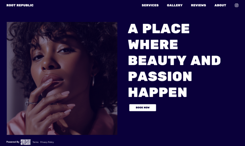 styleseat custom website