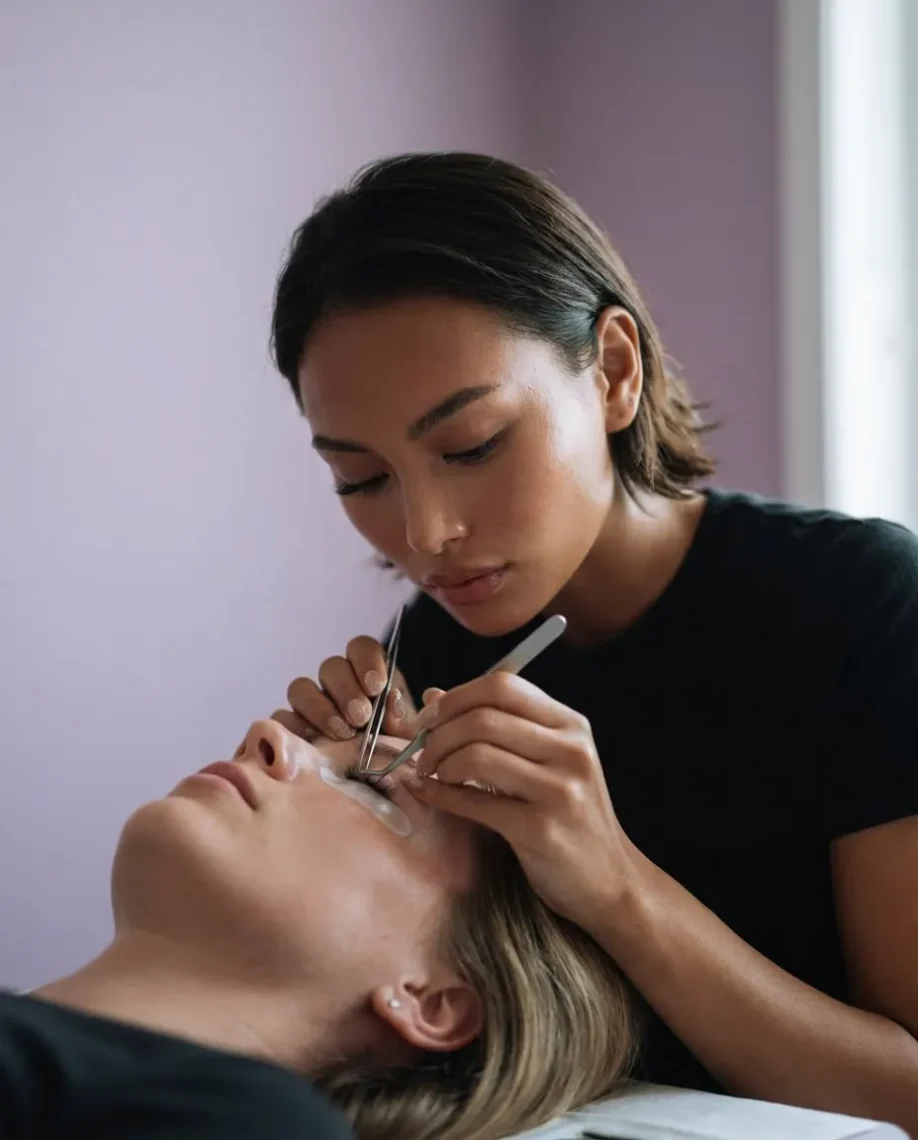 Brow artists at work
