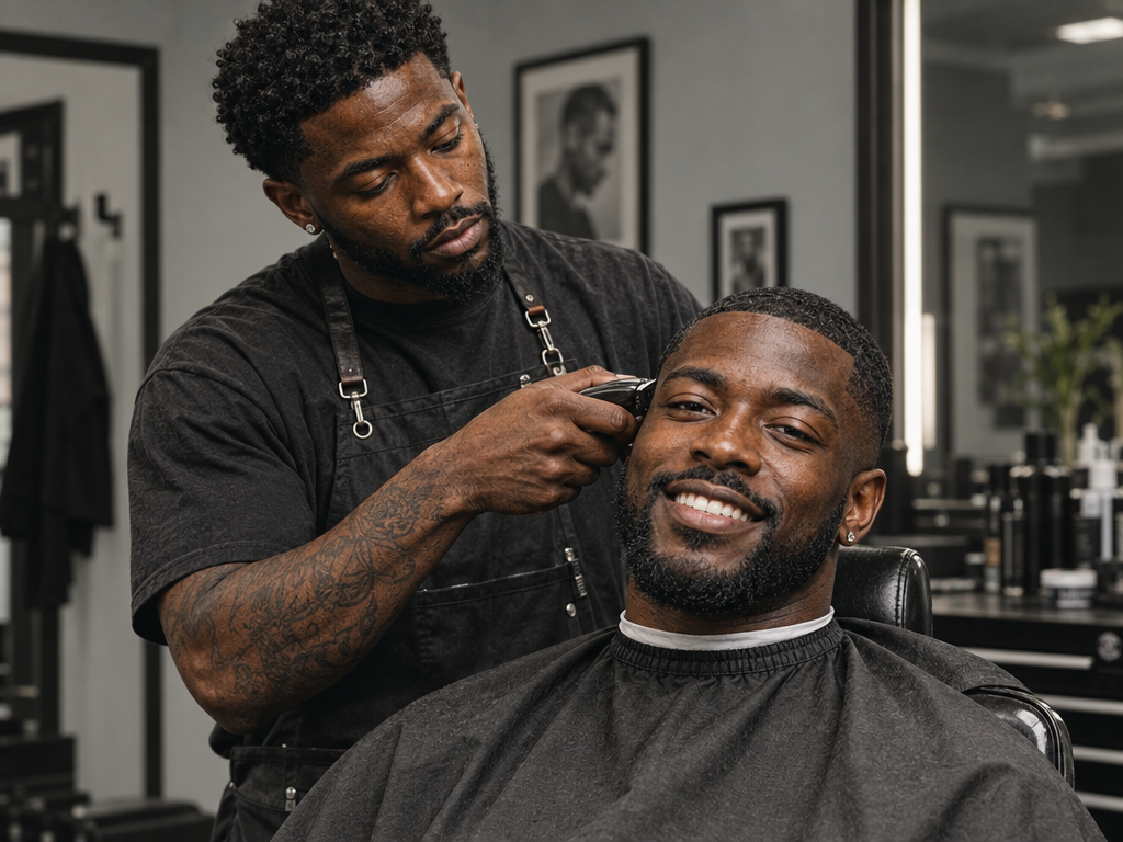 Barbers at work